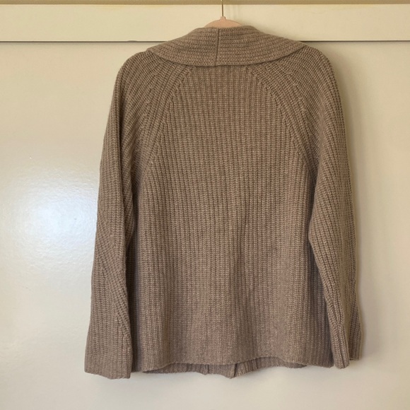 Sablyn 100% Cashmere Kingston Cozy Beige Women's Cardigan - Picture 5 of 6